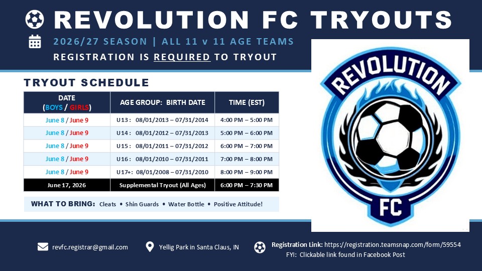 Revolution FC - Tryout Facebook Annoucement 5.21.26 v2